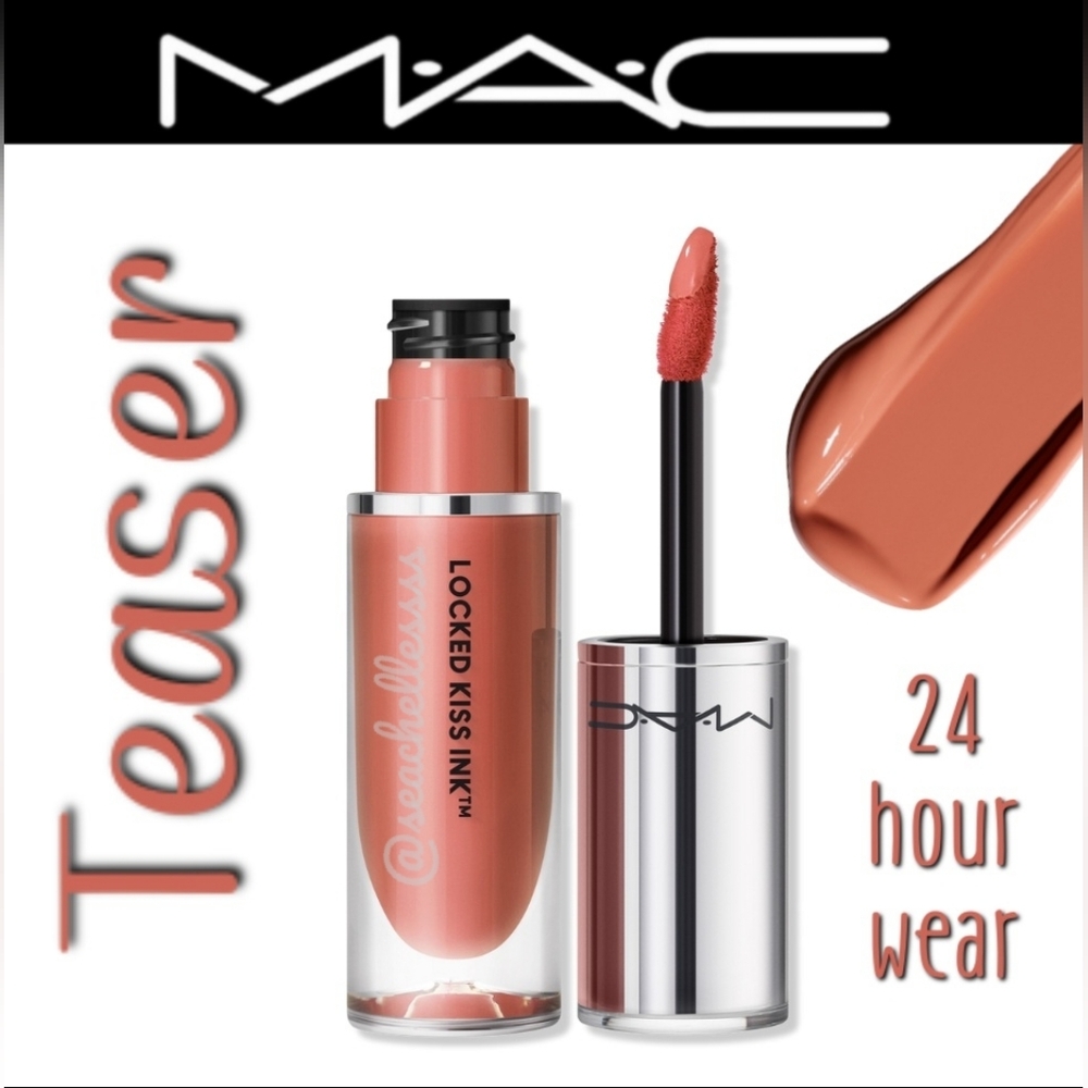 MAC Cosmetics Locked Kiss Ink Lipstick Teaser Warm Nude Brand New in Box